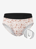 Zero-G™ MicroModal Brief (Side Fly) - Saddle & Stakes | Ranch Toile Mini