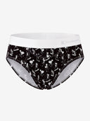 【Pre-Order】Classic Soft MicroModal Brief（Horizontal Fly） -Halloween  | Skeleton After Hours