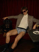 【Pre-Order】Zero-G™ MicroModal Brief (Horizontal Fly) - Halloween | Skull Gingham
