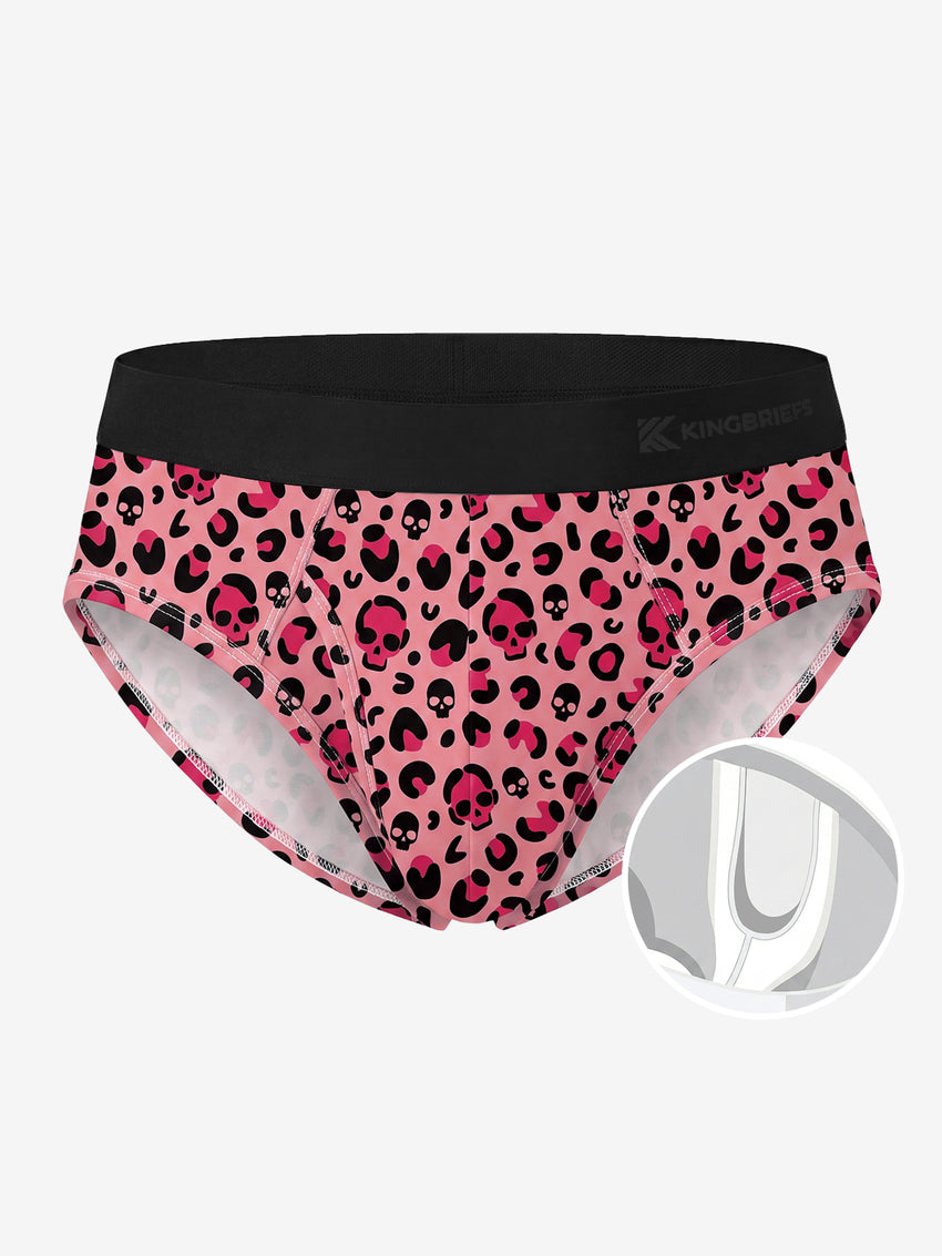 Zero-G™ MicroModal Brief (Side Fly) - Halloween | Pink Skull Prowl