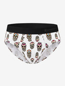 【Pre-Order】Classic Soft MicroModal Brief（Horizontal Fly） -Halloween  | Sugar Skull Lineup