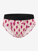 Classic Soft MicroModal Brief（Horizontal Fly） -Pop Riot  | Lightning Check