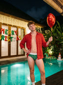 【Pre-Order】Zero-G™ MicroModal Brief（Side Fly） - Christmas | Jolly Cactus