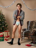 【Pre-Order】Zero-G™ MicroModal Brief (Horizontal Fly) - Christmas | Holly Crush