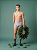 【Pre-Order】Zero-G™ MicroModal Brief（Side Fly） - Christmas | Blue Snow Day