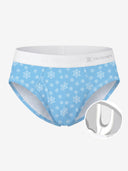 【Pre-Order】Zero-G™ MicroModal Brief（Side Fly） - Christmas | Blue Snow Day