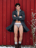 【Pre-Order】Zero-G™ MicroModal Brief（Side Fly） - Christmas | Starry Gift Stripe