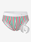 【Pre-Order】Zero-G™ MicroModal Brief（Side Fly） - Christmas | Starry Gift Stripe