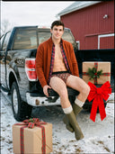 【Pre-Order】Classic Soft MicroModal Brief（Horizontal Fly） -Christmas  | Holly Jolly Mix