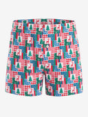 【Pre-Oder】 Relaxed Fit Knit Boxer (Button Fly) - Christmas | Christmas Patchwork