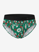 【Pre-Order】Classic Soft MicroModal Brief（Horizontal Fly） -Christmas  | Retro Bauble Party
