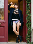 【Pre-Order】Zero-G™ MicroModal Brief (Horizontal Fly) - Christmas | Snowflake Gift Check