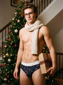 【Pre-Order】Classic Soft MicroModal Brief（Horizontal Fly） -Christmas  | Gingerbread After Dark
