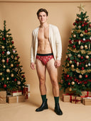 【Pre-Order】Zero-G™ MicroModal Brief（Side Fly） - Christmas | Santa’s Jingle