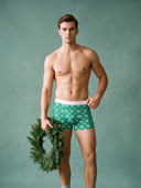 【Pre-Order】Classic Soft MicroModal Trunk（Horizontal Fly） - Christmas | Evergreen Snow