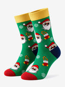 Essential Everyday Crew Socks - Christmas | Santa in Shades | sha256:9c08ff4ac001e06223e59f67a45e75061702cf4c0bc77dff217fc02f6a6d6ac7
