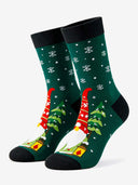 Essential Everyday Crew Socks - Christmas | Christmas Gnome Forest | sha256:20bbae74682380c7656db824aba23f13c45676703ddf5fed76fe5758580d34c1