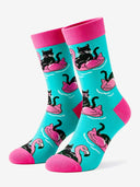 Essential Everyday Crew Socks - Pop Riot | Poolside Cat Club | sha256:aa9ca5818896c4249e65214e2d90c3b97b15d05df06aabe9e9664aaf8658fd8a