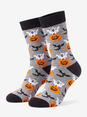 Essential Everyday Crew Socks - Halloween | Pumpkin Bat Parade | sha256:e85f2b6994dd38cf292676fff7e48367b864ed876c25b7f74bbfb475d322abf0
