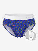【Pre-Order】Zero-G™ MicroModal Brief（Side Fly） - Christmas | Holly Blue Kiss