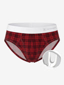 【Pre-Order】Zero-G™ MicroModal Brief（Side Fly） - Christmas | Crimson Cabin Check