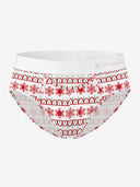 【Pre-Order】Classic Soft MicroModal Brief（Horizontal Fly）- Christmas | Snowflake Sweater Party