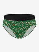 【Pre-Order】Classic Soft MicroModal Brief（Horizontal Fly）- Christmas | Candy Cane Break