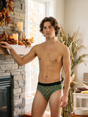 Classic Soft MicroModal Brief（Horizontal Fly） -Thanks Giving  | Thankful Garden